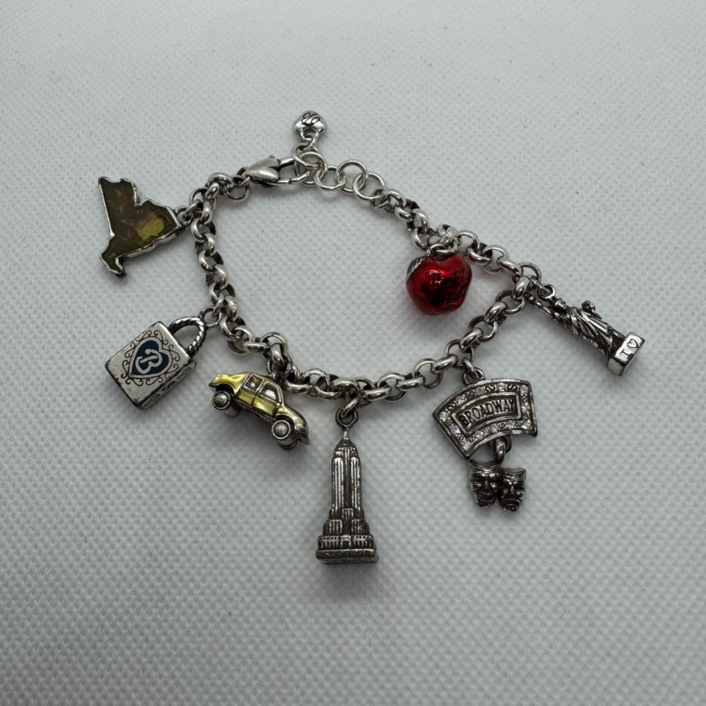 Brighton Silver New York City Charm Bracelet